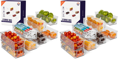 ClearSpace Plastic Pantry Organization and Food Storage Bin, 8 Pack