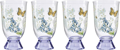Lenox Butterfly Meadow Herbs Porcelain Mug Set for 4, 12oz