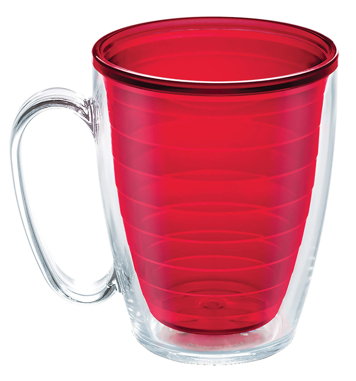Tervis Clear & Colorful Tabletop Made in USA Double Walled Insulated Tumbler Travel Cup Keeps Drinks Cold & Hot, 16oz Mug, Clear