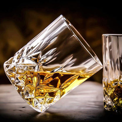 Gencywe Crystal Whiskey Glasses Set of 8(Buy 6, get 2 Free), 11 OZ Old Fashioned Whiskey Glasses, Bourbon Cocktail Rocks Glasses, Clear Bar Glasses for Drinking Scotch Vodka Tequila Rum Gift for Men