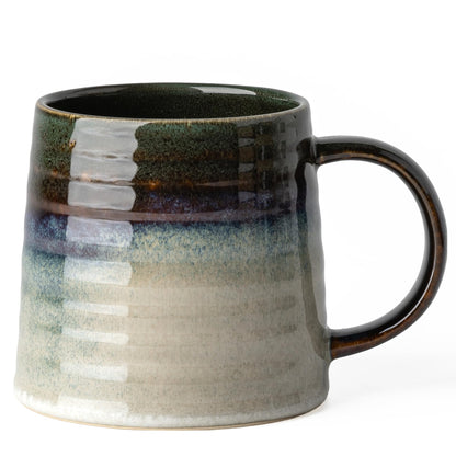 15.5oz Large Heavyweight Ceramic Mug, Reactive (Light Green)