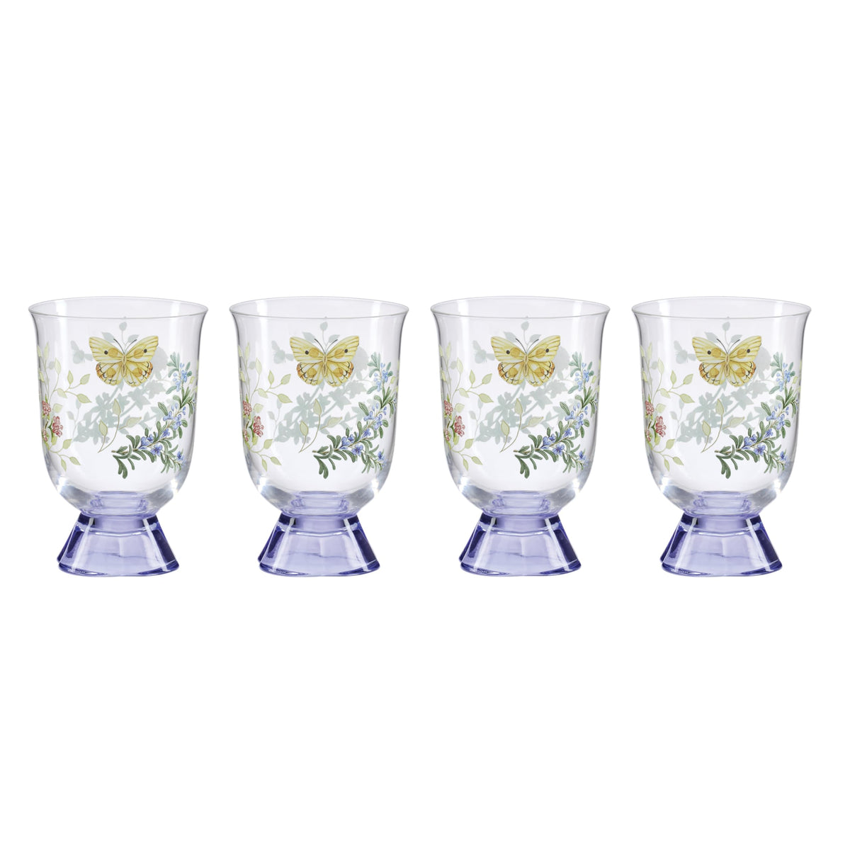 Lenox Butterfly Meadow Herbs Porcelain Mug Set for 4, 12oz