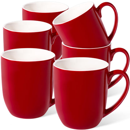 Large Ceramic Coffee Mugs Set of 4 16oz(475ml) Tea Cups Idea Gifts White