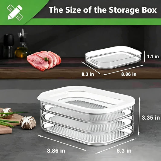 Deli Meat Container for Fridge, Stackable Lunch Meat Container for Fridge with Lid, Cold Cuts Storage Container for Lunch Meat Sandwich Ham Cheese Salami, Meal Prep Containers, BPA Free, 1Pack