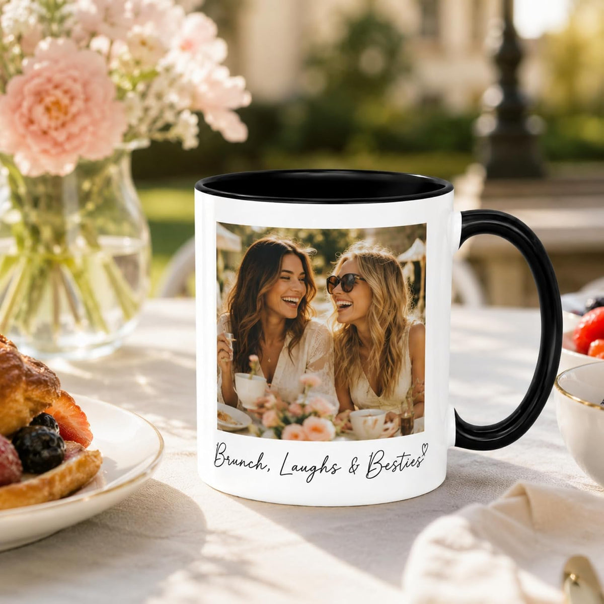 Custom Coffee Mug Personalized Photo Text Ceramic Cup 11 oz Both Sides