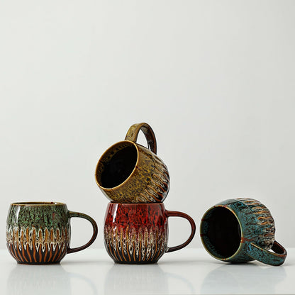 Large Ceramic Coffee Mug - 20oz Big Tea Cup, Green