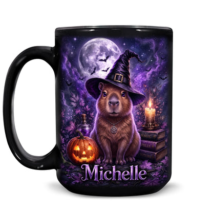 Hyturtle Cute Ghost Read Book Mug - Black Coffee Cup Ceramic Mug 15 Oz And Keychain - Book Gifts For Women Lover - Bookish Gift For Bookworm Librarian - Inspirational Librarian Present For Halloween