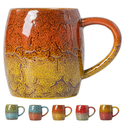 Forest Tide Ceramic Mug, 22oz Reactive Glaze Coffee Mug, Self Care Gift