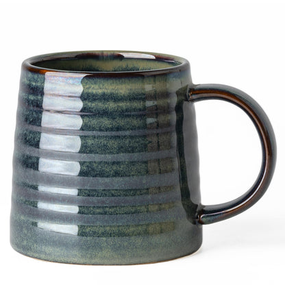 15.5oz Large Heavyweight Ceramic Mug, Reactive (Light Green)