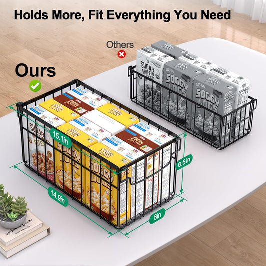 Freezer Organizer Bins, 4 Pack Big Baskets for 5/ 7 Cu.FT Deep Freezer