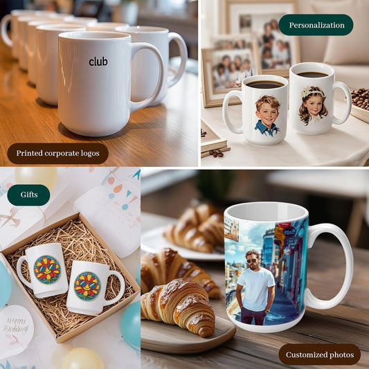 Joyclub Sublimation Mugs 15 oz Coffee Mugs Bulk 12 Pack Tazas Para Sublimar