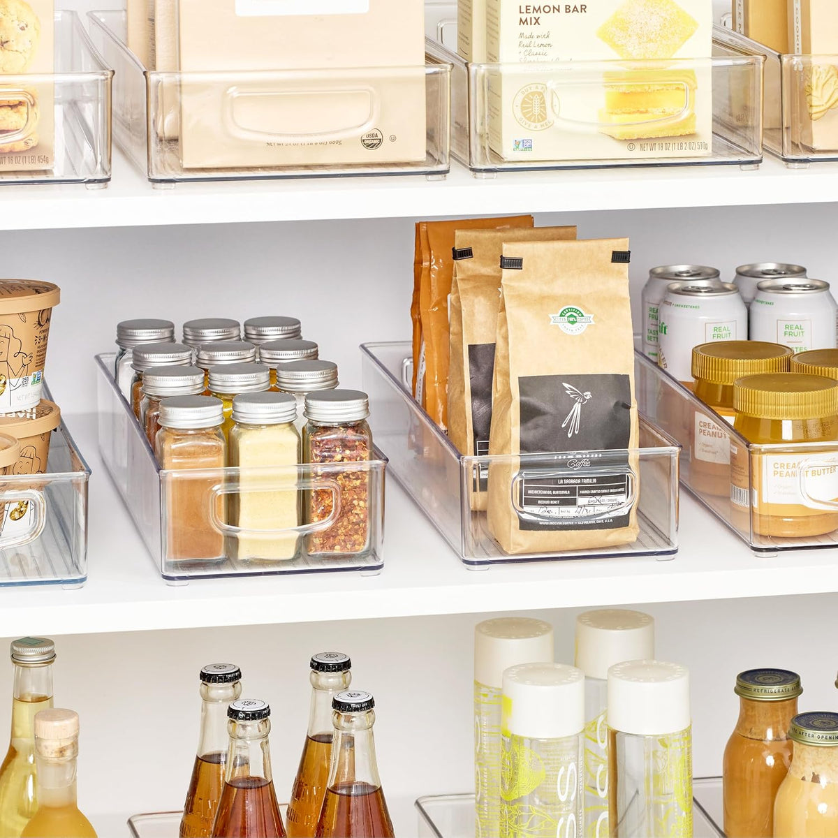 iDesign Slim Extra Long Clear Storage Bin